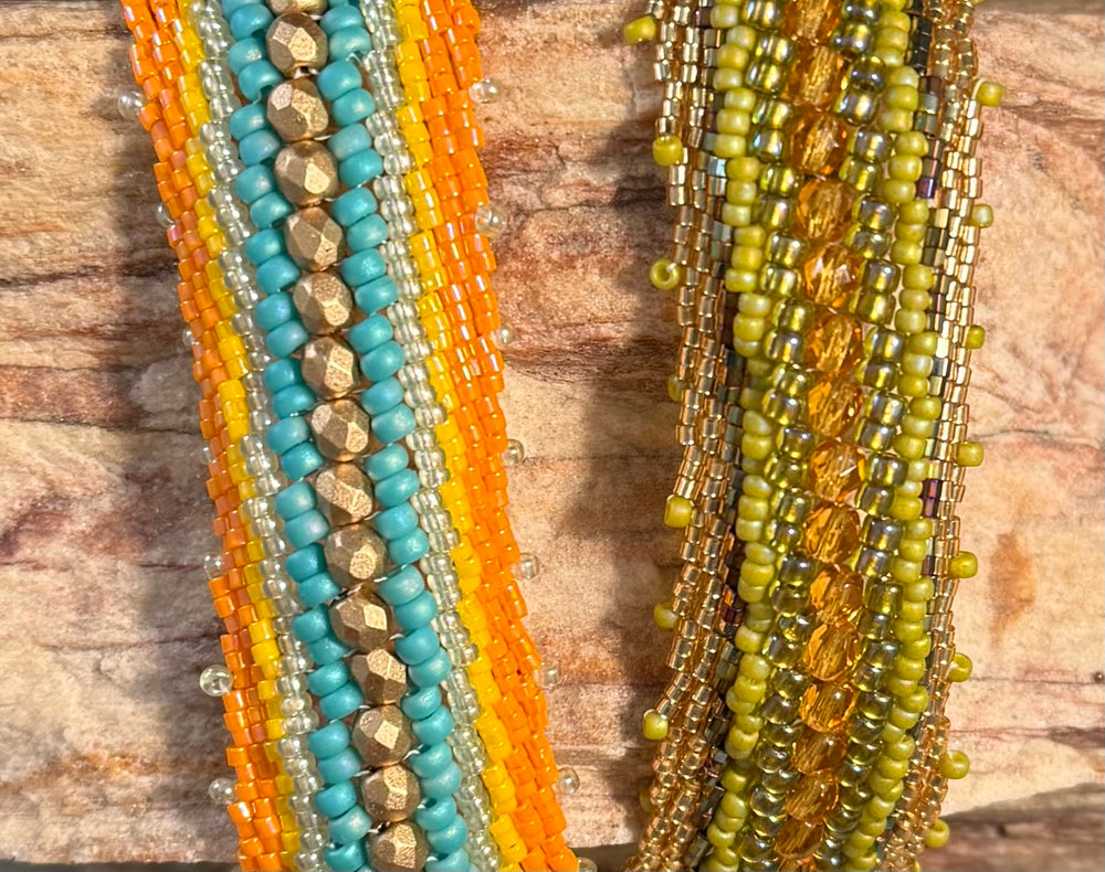 Intermediate Bead Weaving Class: Diagonal Peyote Bracelet, June 12, 11:30-1:30