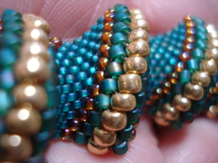 Intermediate Bead Weaving Class: Zig Zag Cellini Bracelet, August 21, 11:30 - 1:30