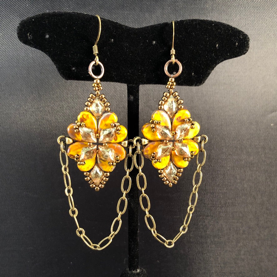 Intermediate Bead Weaving Class: Victorian Earrings, September 18, 11:30 - 1:30