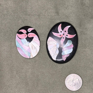 Philippine Cabochons Shell Block Tropical Shape Inlay Set 6-10-01