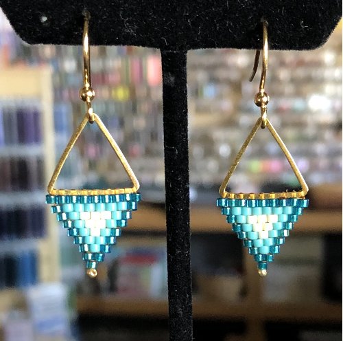 Class: Brick Stitch Triangle Earrings Nov. 22nd