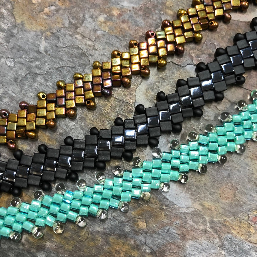 Beginner Beadweaving Class: Cube Root Bracelet, June 25, 11:30 - 1:30