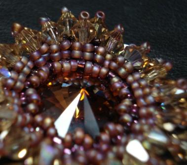 Intermediate Bead Weaving Class: Rivoli Pendant, December 18, 11:30 - 1:30