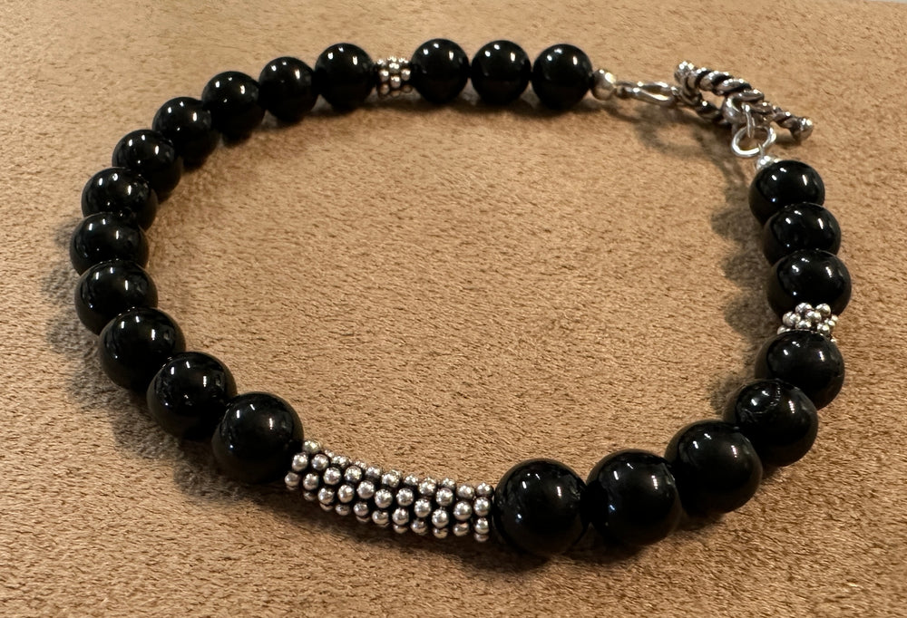 Class: Beginner Stringing with crimps: Gemstone Bracelet, January 17, 1:00-3:00