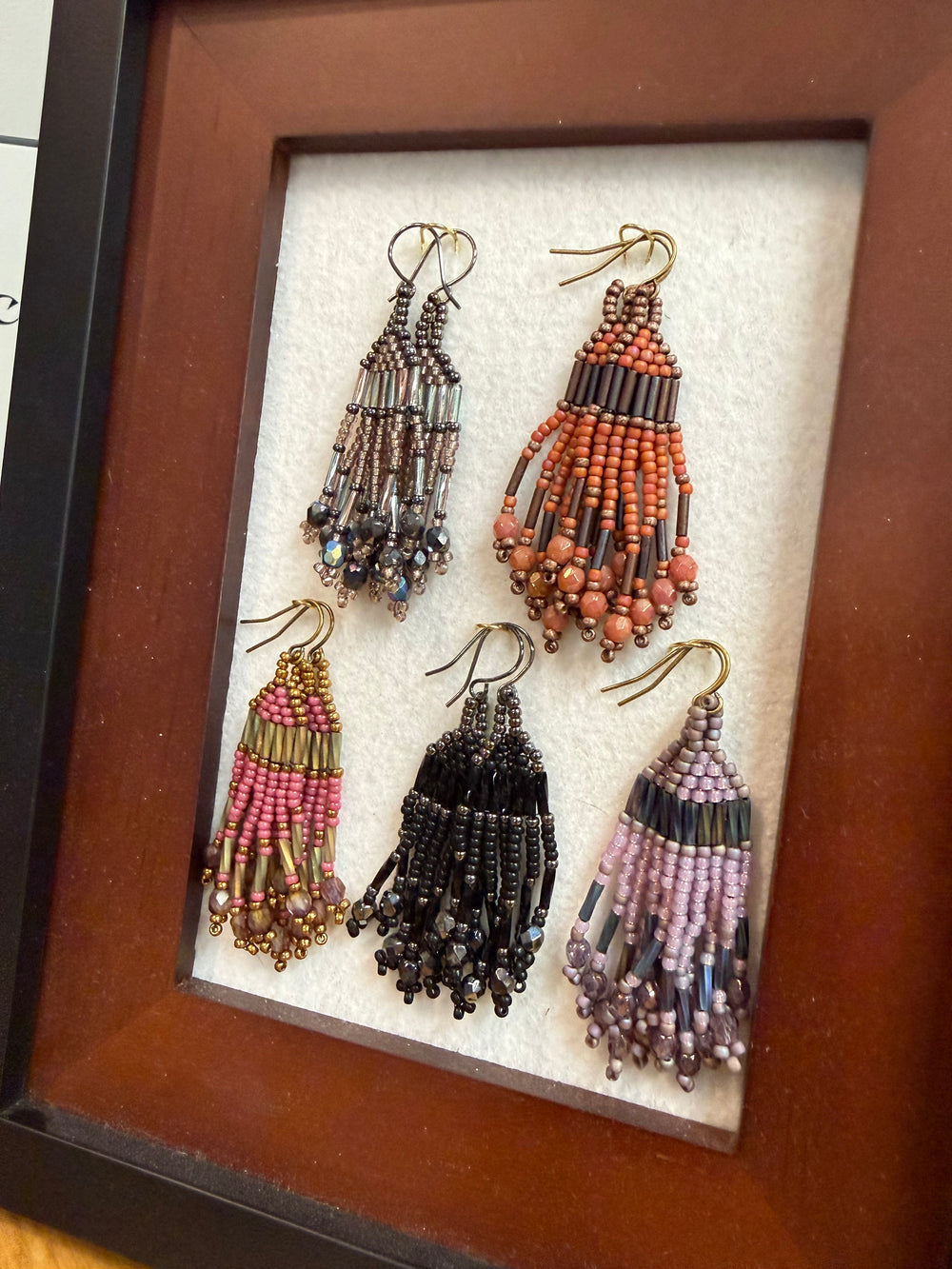 Class: Brick Stitch Fringe Earrings, Saturday March 7, 1-3pm