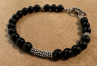 Class: Beginner Stringing with crimps: Gemstone Bracelet, March 12, 11:30 - 1:30