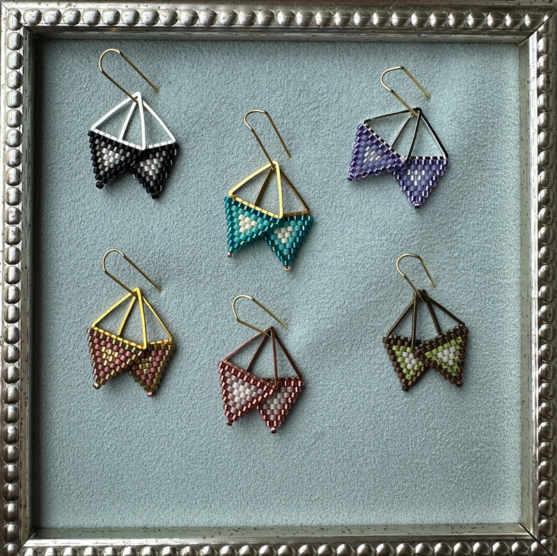 Class: Brick Stitch Triangle Earrings, July 25, 1:00 - 3:00