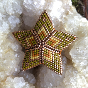 Intermediate Beadweaving Class: Beaded 3-D Star, August 20, 11:30 - 2:30