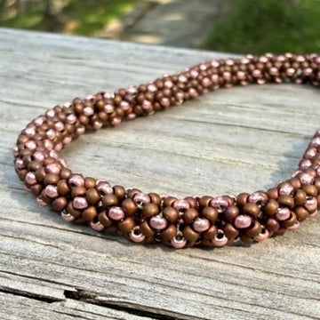 close up of beadwork