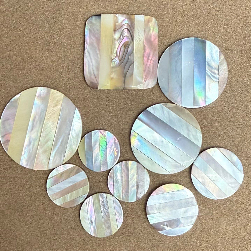 close up of cabochons