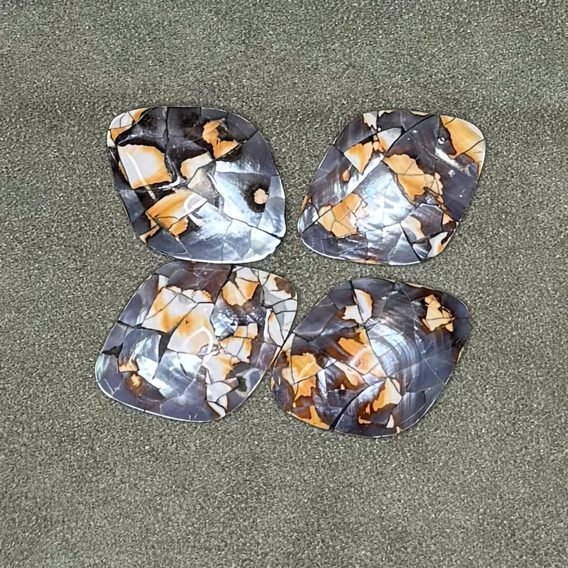 close up of cabochons