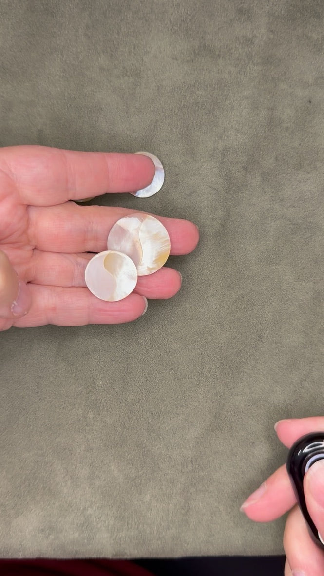 close up of cabochons