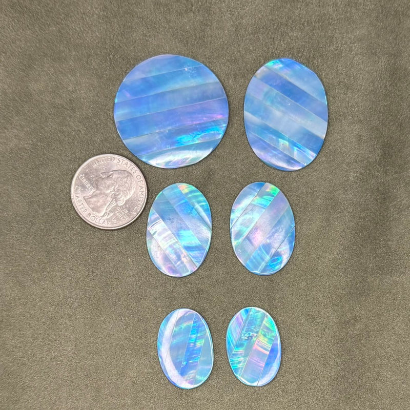 close up of cabochons