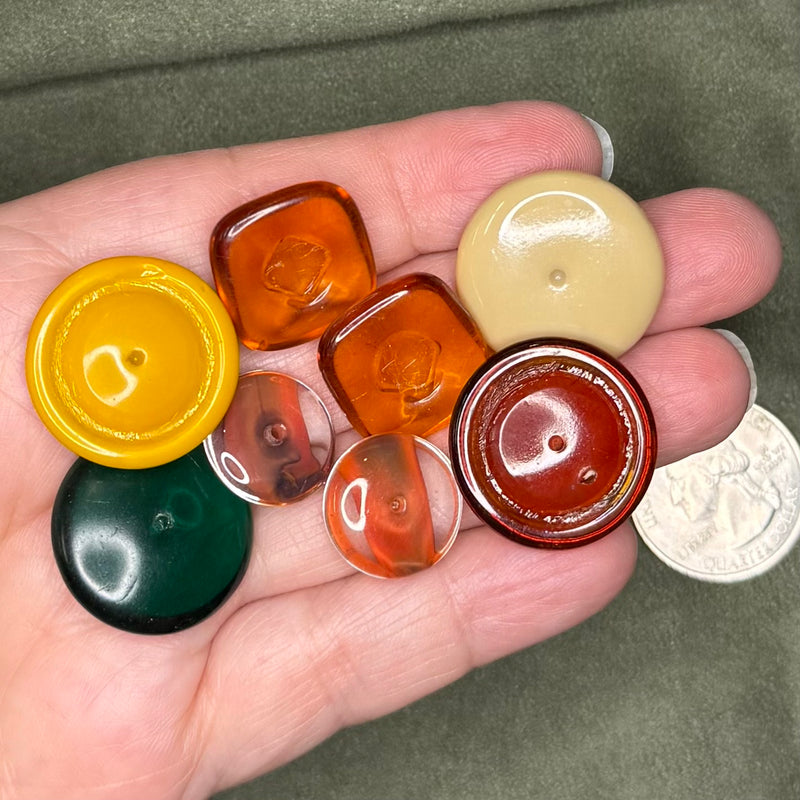 close up of cabochons