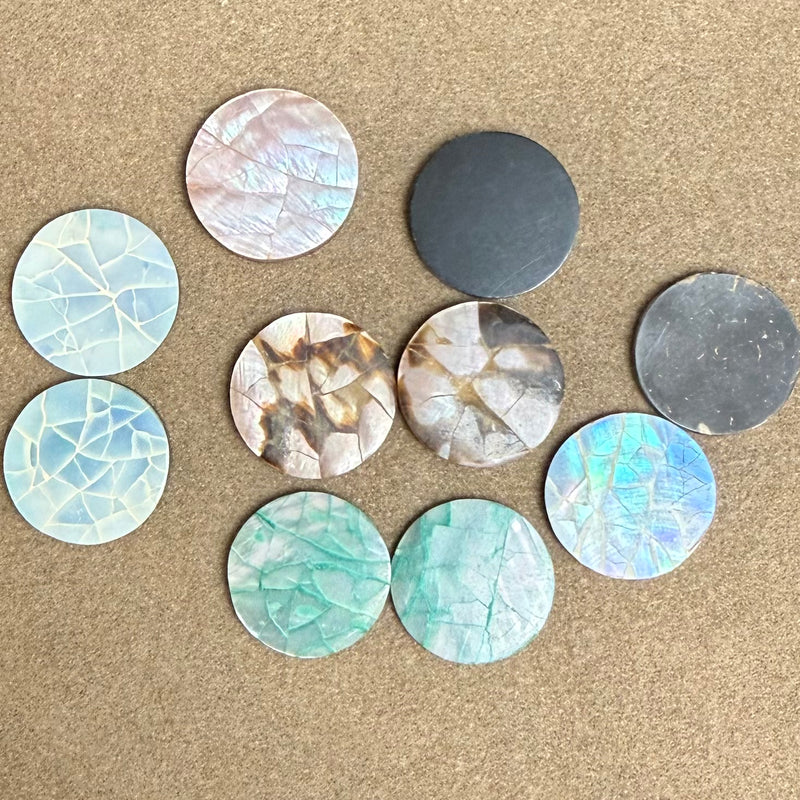 close up of cabochons