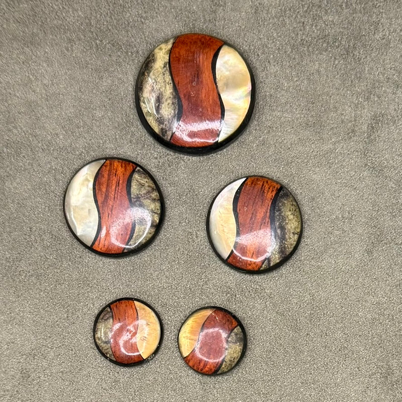 close up of cabochons