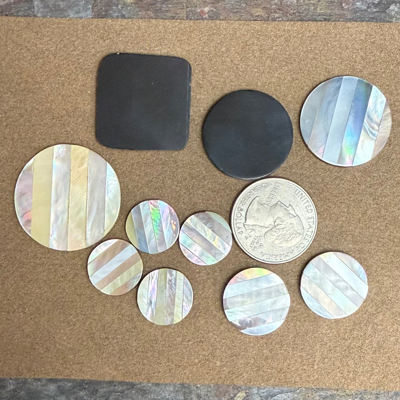 close up of cabochons
