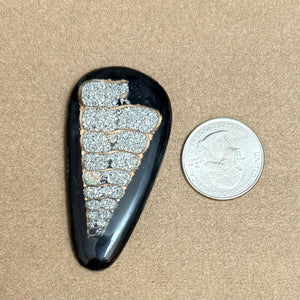 close up of cabochons