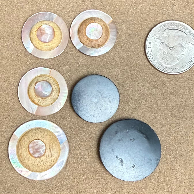 close up of cabochons