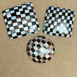 close up of cabochons