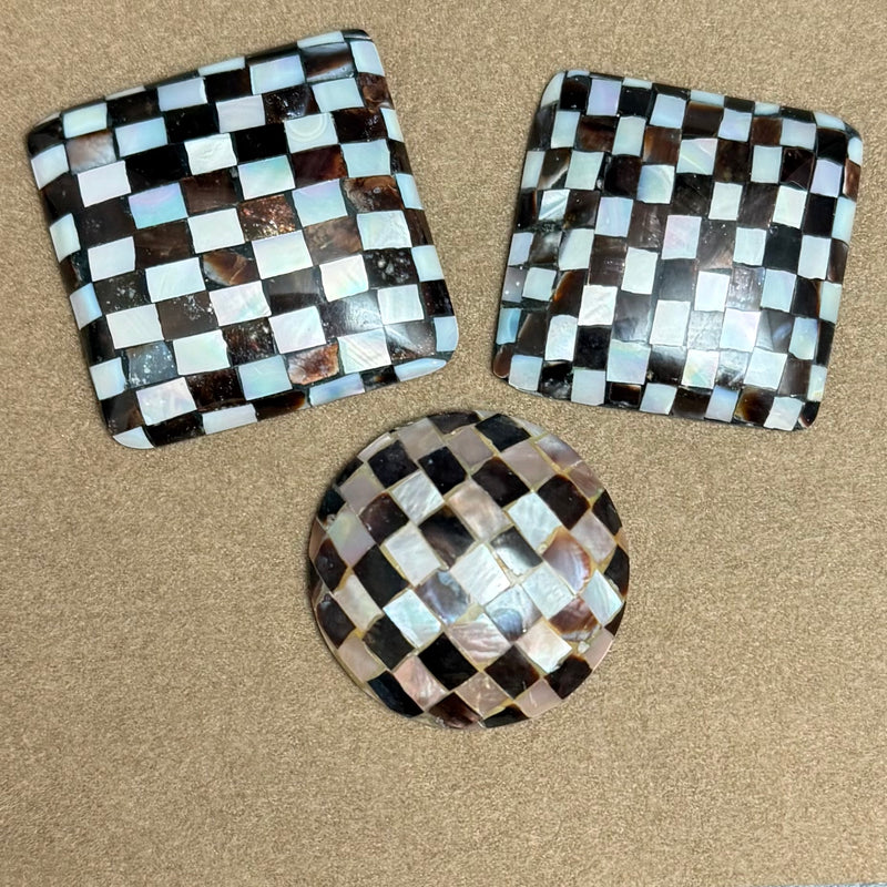 close up of cabochons