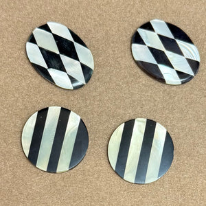 close up of cabochons