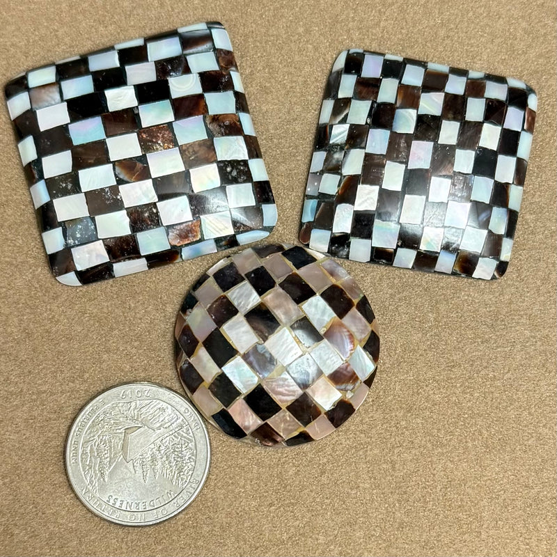 close up of cabochons