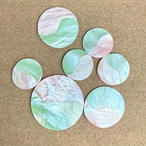close up of cabochons