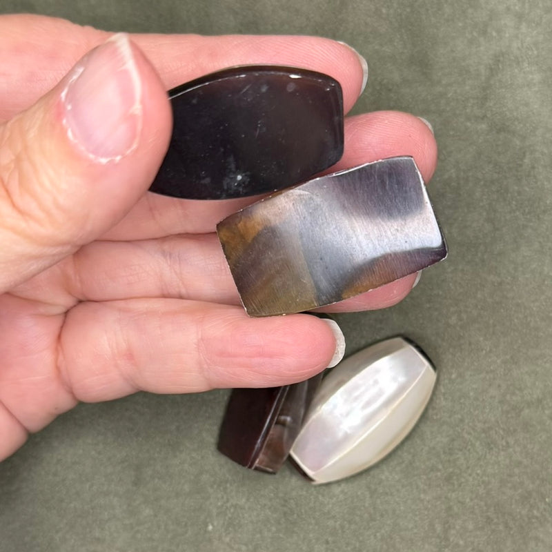 close up of cabochons