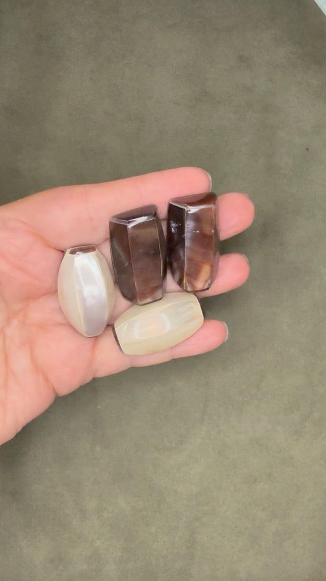 close up of cabochons