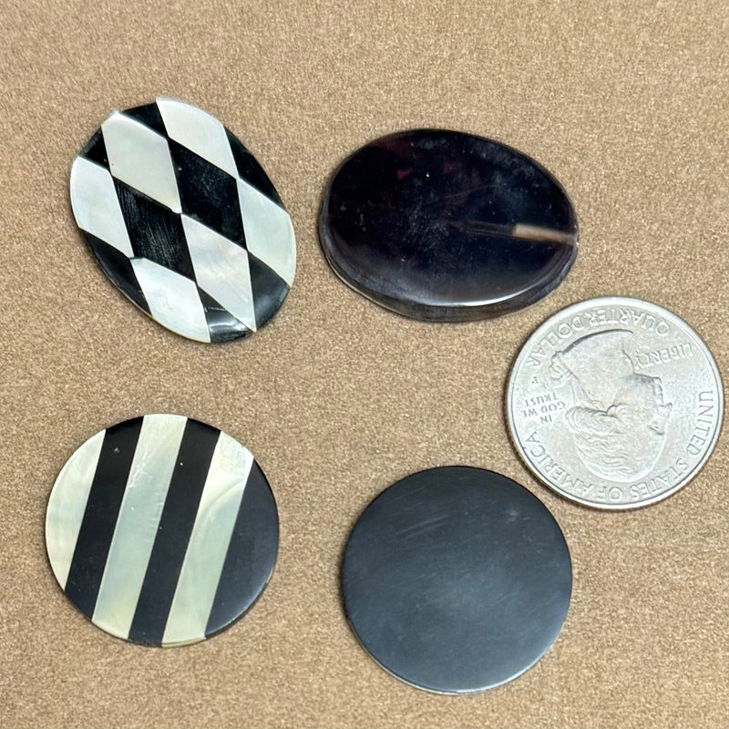 close up of cabochons