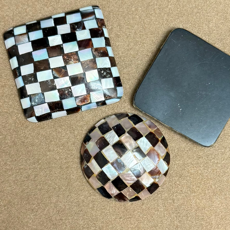 close up of cabochons
