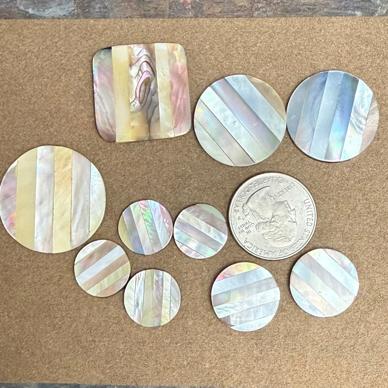 close up of cabochons