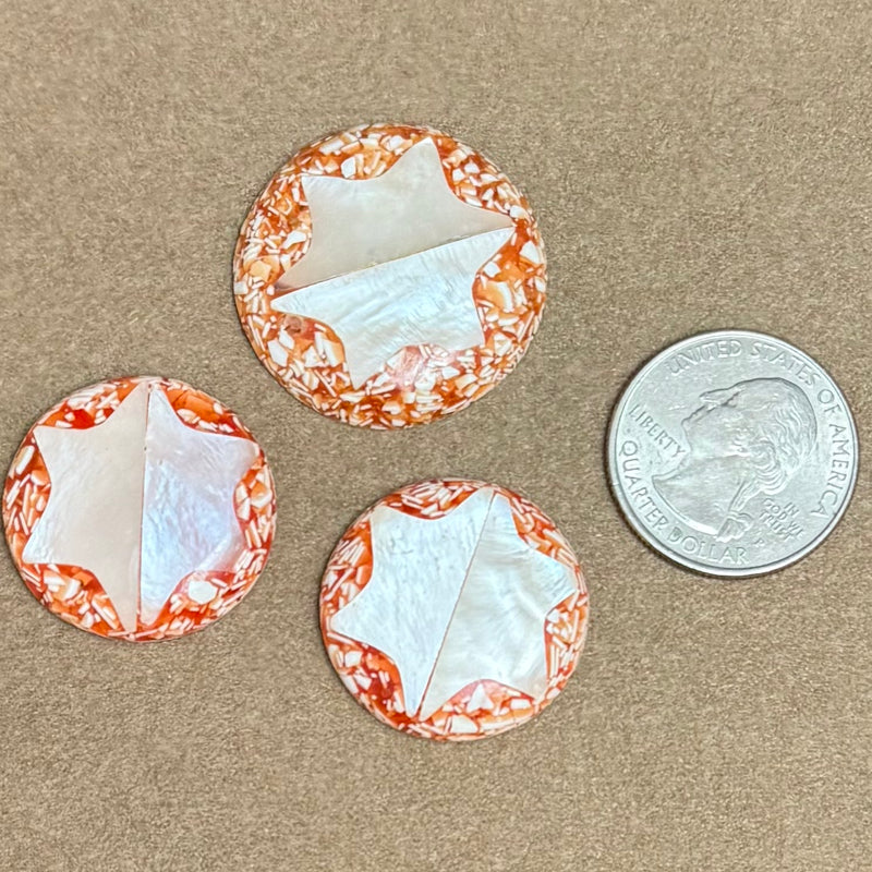 close up of cabochons