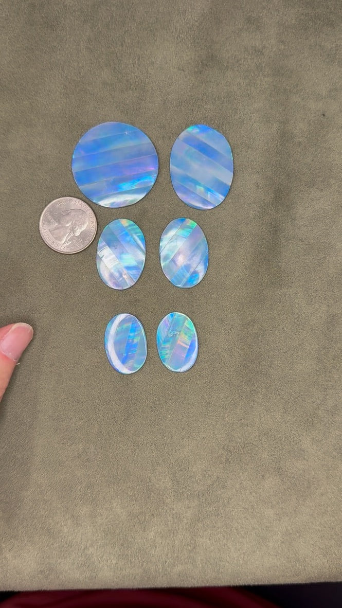 close up of cabochons