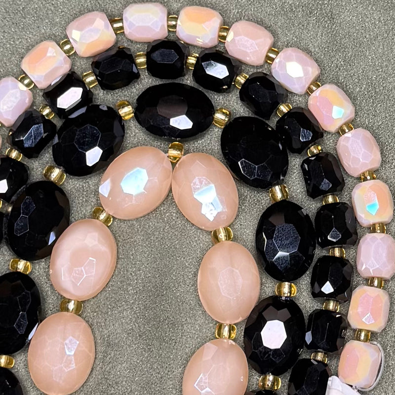 6-17-04 Crystal Strand Mix Set of Four 8" strands