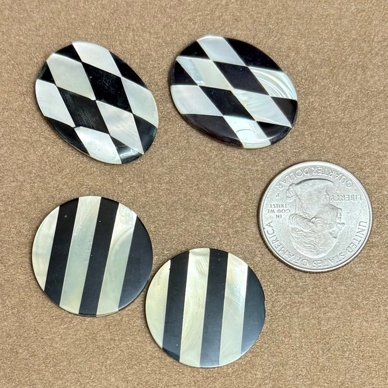 close up of cabochons