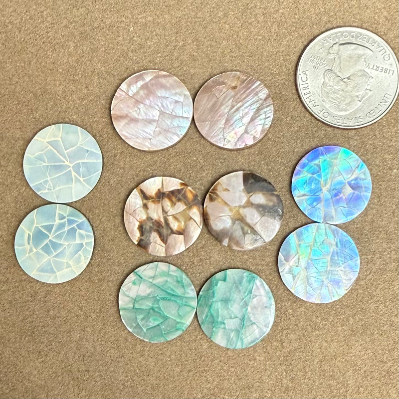 close up of cabochons