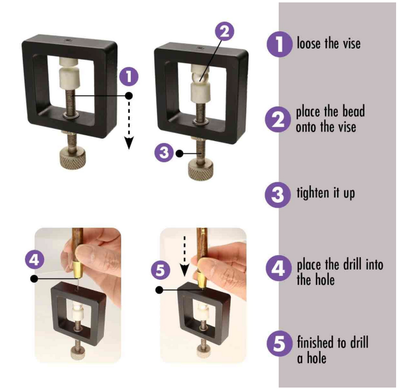 pearl drill vise with instructions