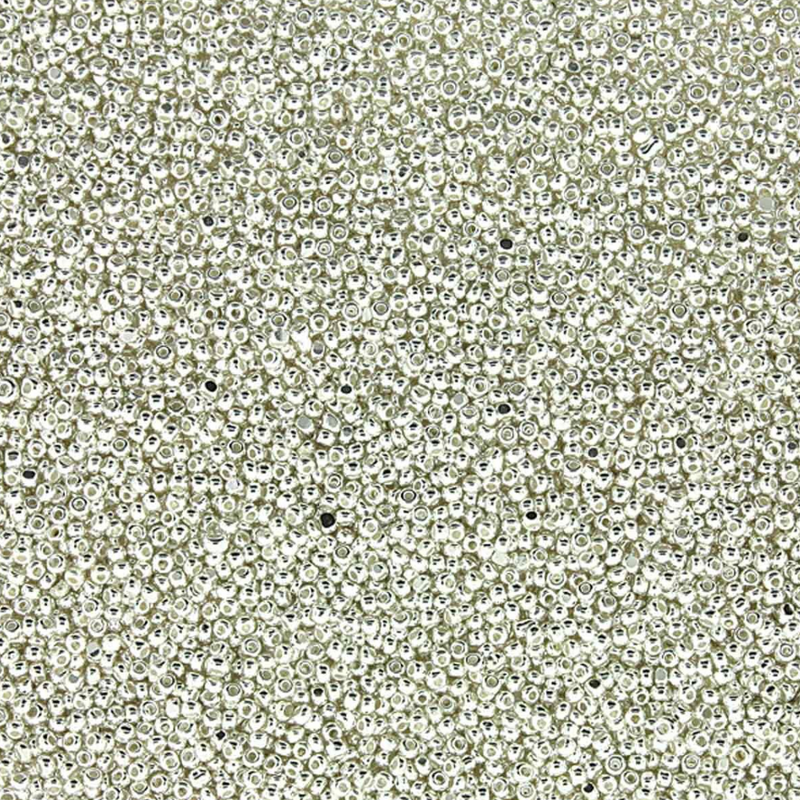 close up of seed beads