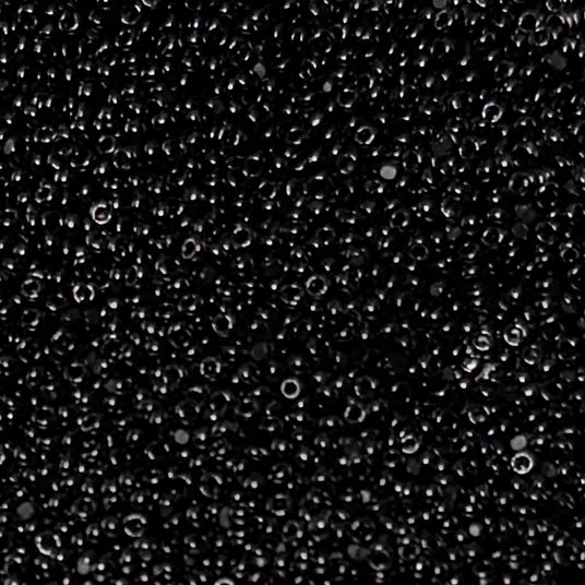 close up of seed beads