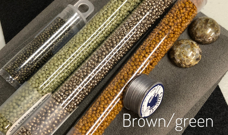 Bead Embroidery Supply Kit - 4 colors available!