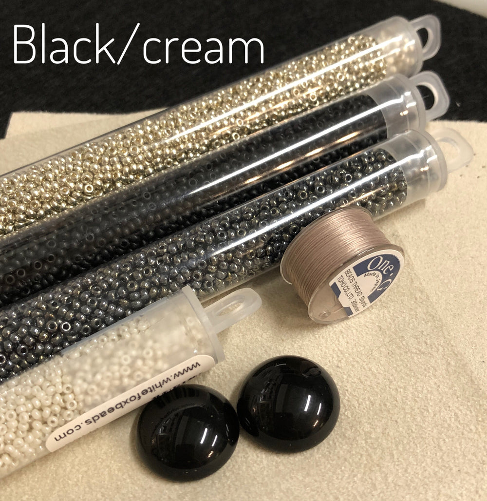 Bead Embroidery Supply Kit - 4 colors available!